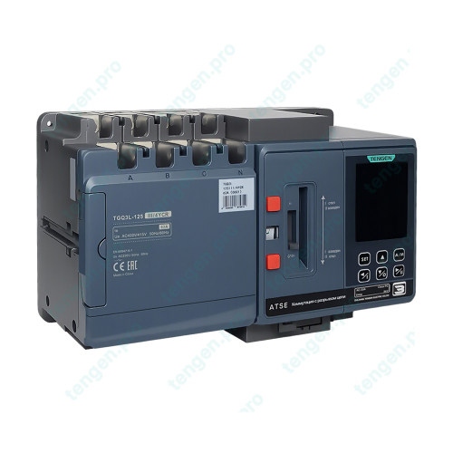 Устройство автоматического ввода резерва TGQ3L-400III/3YCR, 3P, 350A, трехпозиционный (I-0-II), встроенный тип