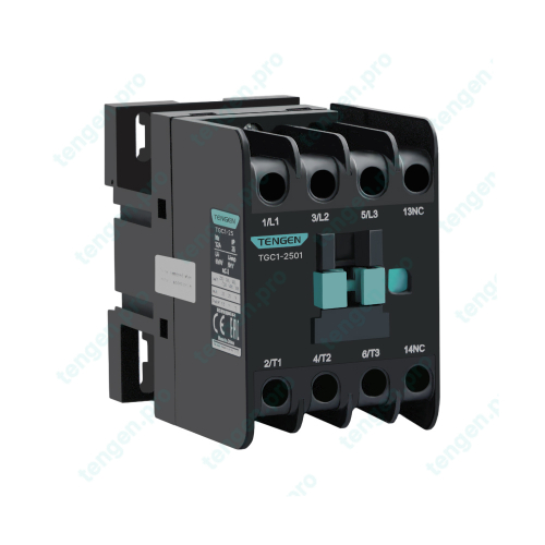 Контактор TGC1-2501M5, 3P, 25A/(32A по AC-1), 11kW(400VAC), 220VAC, 1NC