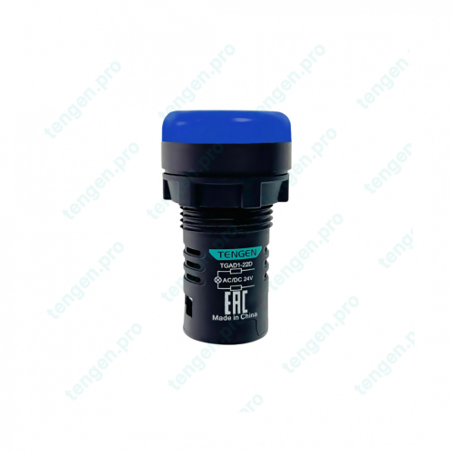 Лампа сигнальная TGAD1-22D, синий LED, 24VAC/DC, IP65