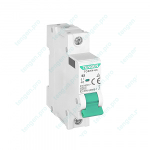 Выключатель автоматический TGB1N-63, 1P, 3A, хар-ка B, 6kA, 1M