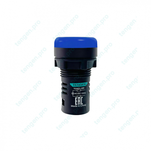 Лампа сигнальная TGAD1-22D, синий LED, 220VAC/DC, IP65
