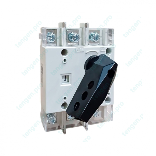Выключатель-разъединитель GL-100/3F, 3P, 100А, 415/690VAC, клеммные крышки, стационарная рукоятка