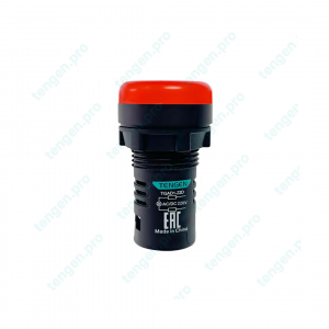 Лампа сигнальная TGAD1-22D, красный LED, 220VAC/DC, IP65