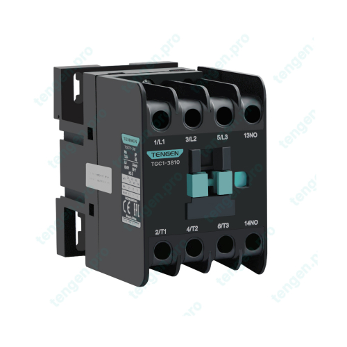 Контактор TGC1-3810M5, 3P, 38A/(50A по AC-1), 18.5kW(400VAC), 220VAC, 1NO