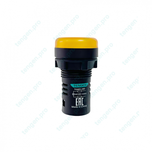 Лампа сигнальная TGAD1-22D, желтый LED, 220VAC/DC, IP65
